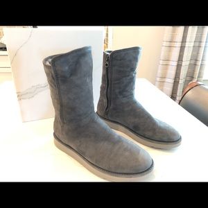 Ugg Abree Genuine Shearling Short Zip Boot